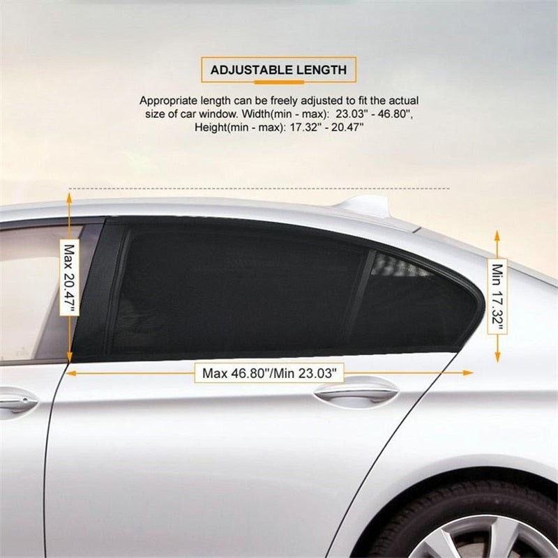 Proteção Car Sun ™ Tela Universal Para Janelas de Carros